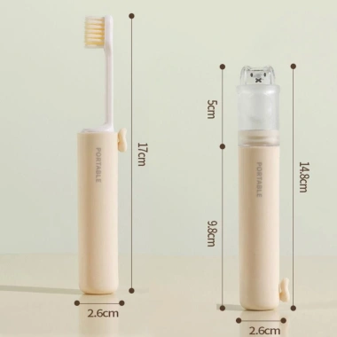 Bàn chải du lịch BOOMLIFE 2 trong 1 gập, mini cầm tay cho cắm trại - Giá 61.380₫