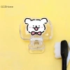 Bàn chải du lịch GCDHome Pod bảo vệ kẹp nhựa di động, cho gia đình 5
