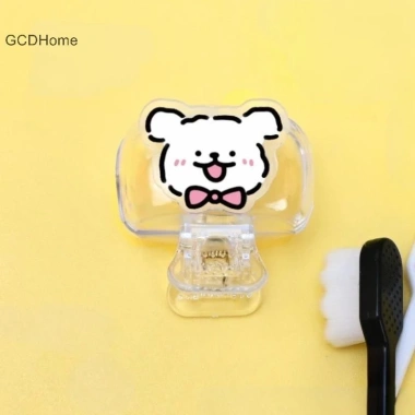 Bàn chải du lịch GCDHome Pod bảo vệ kẹp nhựa di động, cho gia đình 5