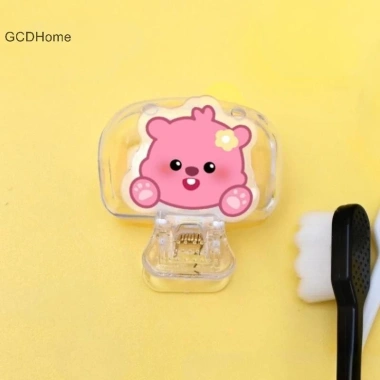 Bàn chải du lịch GCDHome Pod bảo vệ kẹp nhựa di động, cho gia đình 9