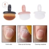 Bàn chải gel nghệ thuật móng tay dạng bầu dục và vòng, khóa bụi, làm sạch trang điểm, giá 29.810 2