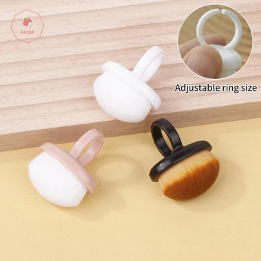 Bàn chải gel nghệ thuật móng tay dạng bầu dục và vòng, khóa bụi, làm sạch trang điểm, giá 29.810 3