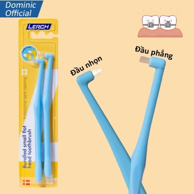 Bàn chải kẽ răng cho răng niềng đầu nhọn, đầu phẳng, tay cầm nhỏ gọn, giá 23.000đ
