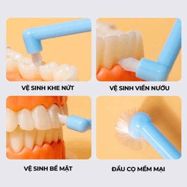Bàn chải kẽ răng cho răng niềng đầu nhọn, đầu phẳng, tay cầm nhỏ gọn, giá 23.000đ 3 Bàn chải kẽ răng cho răng niềng đầu nhọn, đầu phẳng, tay cầm nhỏ gọn, giá 23.000đ 3