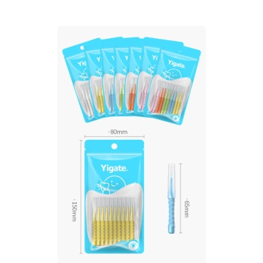 Bàn chải kẽ răng Yigate dạng chữ I - Túi 10 chiếc, giá chỉ 39.000 VND, giảm mạnh
