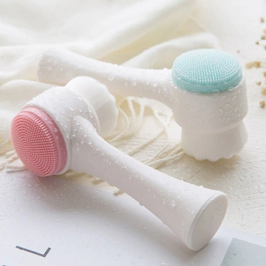 Bàn chải làm sạch da mặt hai mặt Massage 3D - Tiện dụng, Giá chỉ 36.091 VND