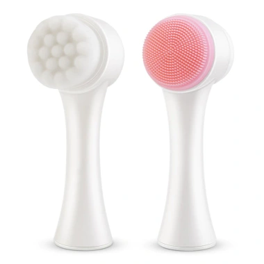 Bàn chải làm sạch da mặt hai mặt Massage 3D - Tiện dụng, Giá chỉ 36.091 VND