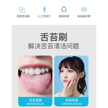 Bàn chải làm sạch lưỡi miệng PCHM - Loại bỏ mùi hôi, bảo vệ sức khỏe miệng, giá chỉ 62.160₫ 7