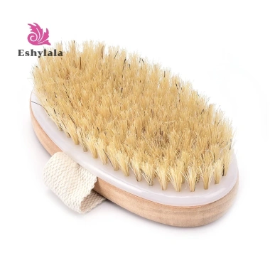 Bàn chải lông tự nhiên toàn thân da khô mềm massage tắm nhà, giá ưu đãi 69.552₫ 2