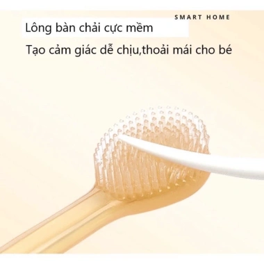 Bàn chải & rơ lưỡi silicon cho bé 0‑18 tháng A33 – Siêu mềm, an toàn, 35.000₫ 4
