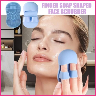 Bàn Chải Rửa Mặt 10 Chiếc Silicon Chà Ngón Tay Cầm Chăm Sóc Da Nam Nữ Hàng Ngày 4