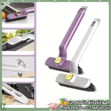 Bàn chải sàn xoay lông cứng đa năng, làm sạch góc phòng tắm hiệu quả, giá 41.800₫