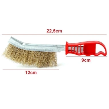 Bàn Chải Sắt Đánh Rỉ Cầm Tay Cán Đỏ 90g - Chổi Chà Rỉ Đẹp Giá 15.999 VND