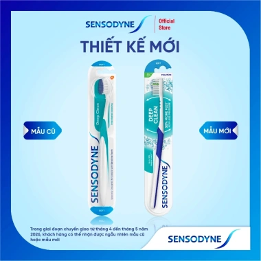 Bàn chải Sensodyne Deep Clean Soft lông mềm nhỏ, làm sạch sâu kẽ răng 42.872₫