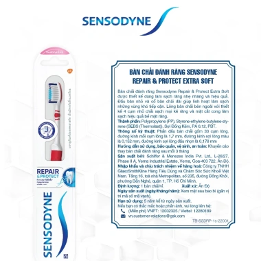 Bàn chải Sensodyne Repair & Protect Extra Soft, cổ linh hoạt, lông mềm, làm sạch sâu, giảm giá 46.170₫ 5
