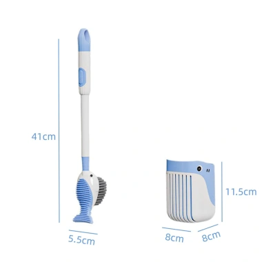 Bàn chải silicon hình cá voi + Dụng cụ vệ sinh phòng tắm phun cốc hút, chỉ 97.900₫
