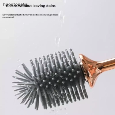 Bàn Chải Silicone NS Tay Dài Treo Tường - Chống Rò Rỉ, Vệ Sinh Sâu Phòng Tắm