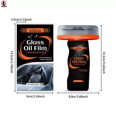Bàn chải sợi mịn màng thủy tinh, kính chắn gió, gương chiếu hậu - Xóa vết bẩn nước mỡ 3