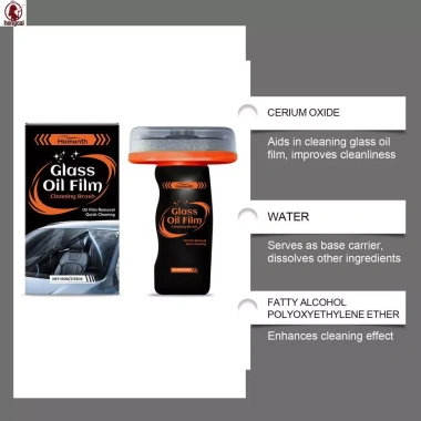 Bàn chải sợi mịn màng thủy tinh, kính chắn gió, gương chiếu hậu - Xóa vết bẩn nước mỡ 6