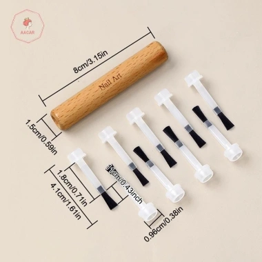 Bàn chải sơn móng tay AACAR 1 bộ - Bút hai đầu, thay thế đầu, giá 16.280₫ 5 Bàn chải sơn móng tay AACAR 1 bộ - Bút hai đầu, thay thế đầu, giá 16.280₫ 5