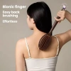 Bàn chải tắm lông lợn tơ dừa 2 trong 1 - Massage tẩy tế bào chết khô ướt, tay cầm dài 2