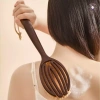 Bàn chải tắm lông lợn tơ dừa 2 trong 1 - Massage tẩy tế bào chết khô ướt, tay cầm dài 3