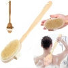 Bàn chải tắm mặt Scrub Bath Body Wood - Tay cầm dài tự nhiên, làm sạch sâu, giảm 20% 4