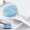 Bàn chải tắm silicone hai mặt dài tay cầm Massage lưng lông mềm 97.900đ Springevenstar 3
