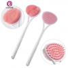 Bàn chải tắm silicone hai mặt dài tay cầm Massage lưng lông mềm 97.900đ Springevenstar 5