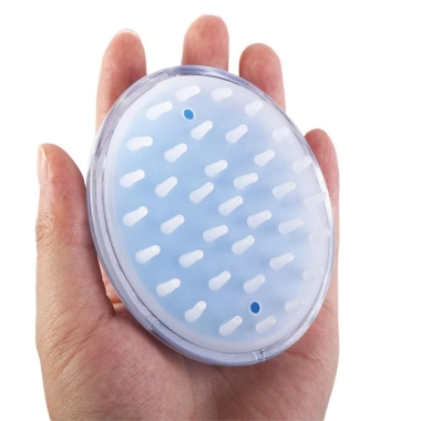 Bàn chải tắm toàn thân silicon nhựa nhẹ nhàng thoải mái cầm tay - Freeship