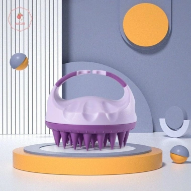 Bàn chải tóc silicone AACAR - Massage da đầu tròn mềm di động, 31.570