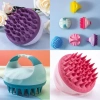 Bàn chải tóc silicone AACAR - Massage da đầu tròn mềm di động, 31.570 2