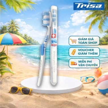 Bàn Chải Trisa Flexactiv - Hộp Mica, Cước Lông Phù Hợp Khuôn Răng, Giá 60.000₫
