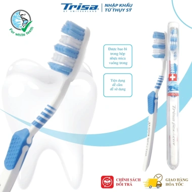 Bàn Chải Trisa Flexactiv - Hộp Mica, Cước Lông Phù Hợp Khuôn Răng, Giá 60.000₫