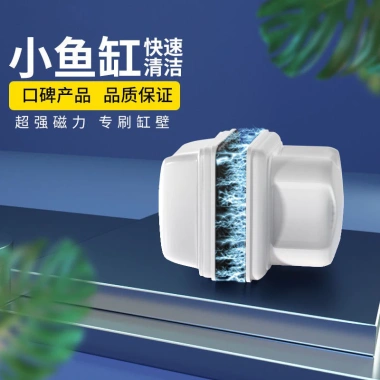 Bàn chải từ tính mini diệt rong rêu, dùng cho kính 6‑8mm, trong & ngoài không xước
