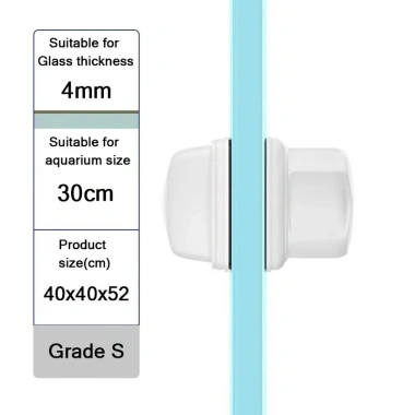 Bàn chải từ tính mini diệt rong rêu, dùng cho kính 6‑8mm, trong & ngoài không xước