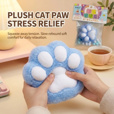 Bàn chân mèo lớn, đồ chơi sang trọng giảm căng thẳng, phục hồi chậm, dùng tại nhà và văn phòng, giá 55.080₫