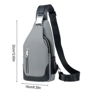 Bán chạy nhất COD Túi đeo chéo nam Nylon chống thấm nước, cổng sạc cho iPad 7.9 inch doanh nhân 9