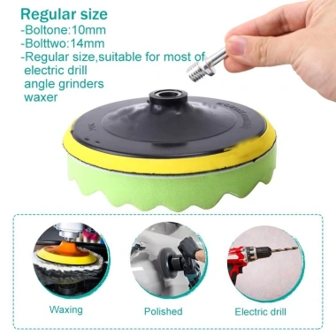 Bán chạy Set 11 Đĩa Len Đánh Bóng Xe Hơi Tự Dính 3‑5‑6‑7 Inch – Giá chỉ 82.000₫ 3