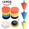 Bán chạy Set 11 Đĩa Len Đánh Bóng Xe Hơi Tự Dính 3‑5‑6‑7 Inch – Giá chỉ 82.000₫ 10