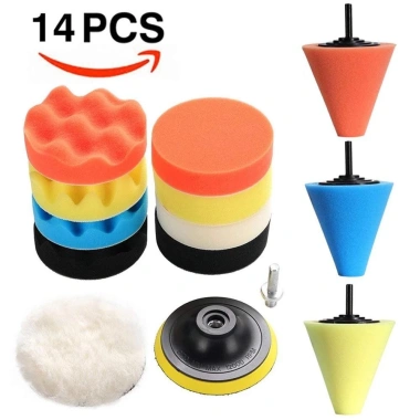 Bán chạy Set 11 Đĩa Len Đánh Bóng Xe Hơi Tự Dính 3‑5‑6‑7 Inch – Giá chỉ 82.000₫ 10