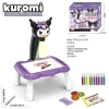 Bàn chiếu hình Kuromi thông minh cho bé – Đèn bàn tập vẽ, giá chỉ 98.000đ