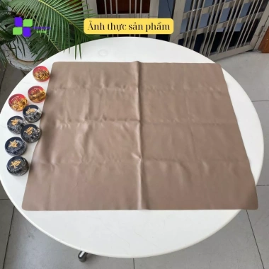 Bàn Cờ Tướng Da PU Mịn - Chống Trơn Trượt, Gấp Gọn, Chống Nước, Giá 90k
