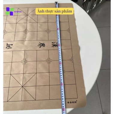 Bàn Cờ Tướng Da PU Mịn - Chống Trơn Trượt, Gấp Gọn, Chống Nước, Giá 90k