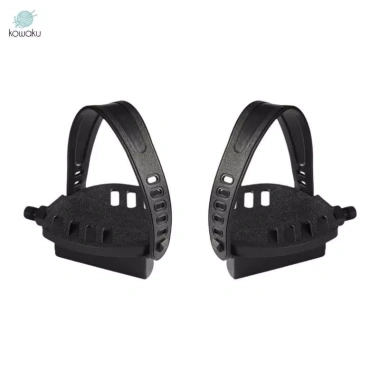 Bàn đạp xe đạp tập thể dục 2 chiếc, dây đeo, trục 9/16 inch, chống trượt - 188.100₫