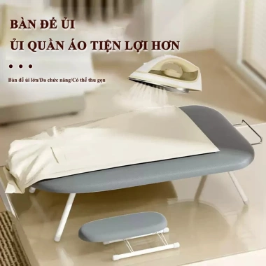 Bàn để ủi quần áo YUYU gấp gọn inox chống bỏng, chống rung lắc cho gia đình - Giá ưu đãi 217.357 VND 3