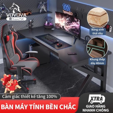 Bàn Game VOVOVA Chắc Chắn, Lỗ Luồn Dây, Đa Năng Cho Gaming và Làm Việc - Giá 621k