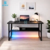 Bàn gaming chữ K LED RGB đa màu, chân sắt tĩnh điện, mặt MDF 1m2 – 479.000₫ 3