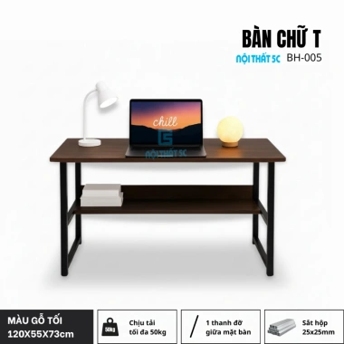 Bàn gaming chữ K LED RGB đa màu, chân sắt tĩnh điện, mặt MDF 1m2 – 479.000₫