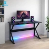 Bàn Gaming Chữ K Uốn Cong 15mm MDF, Kệ Lửng, Chân Sắt Sơn Tĩnh Điện - Giá 285.000 VNĐ 5
